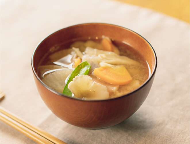 味噌汁・果汁イメージ